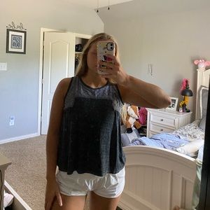 cute grey tank top